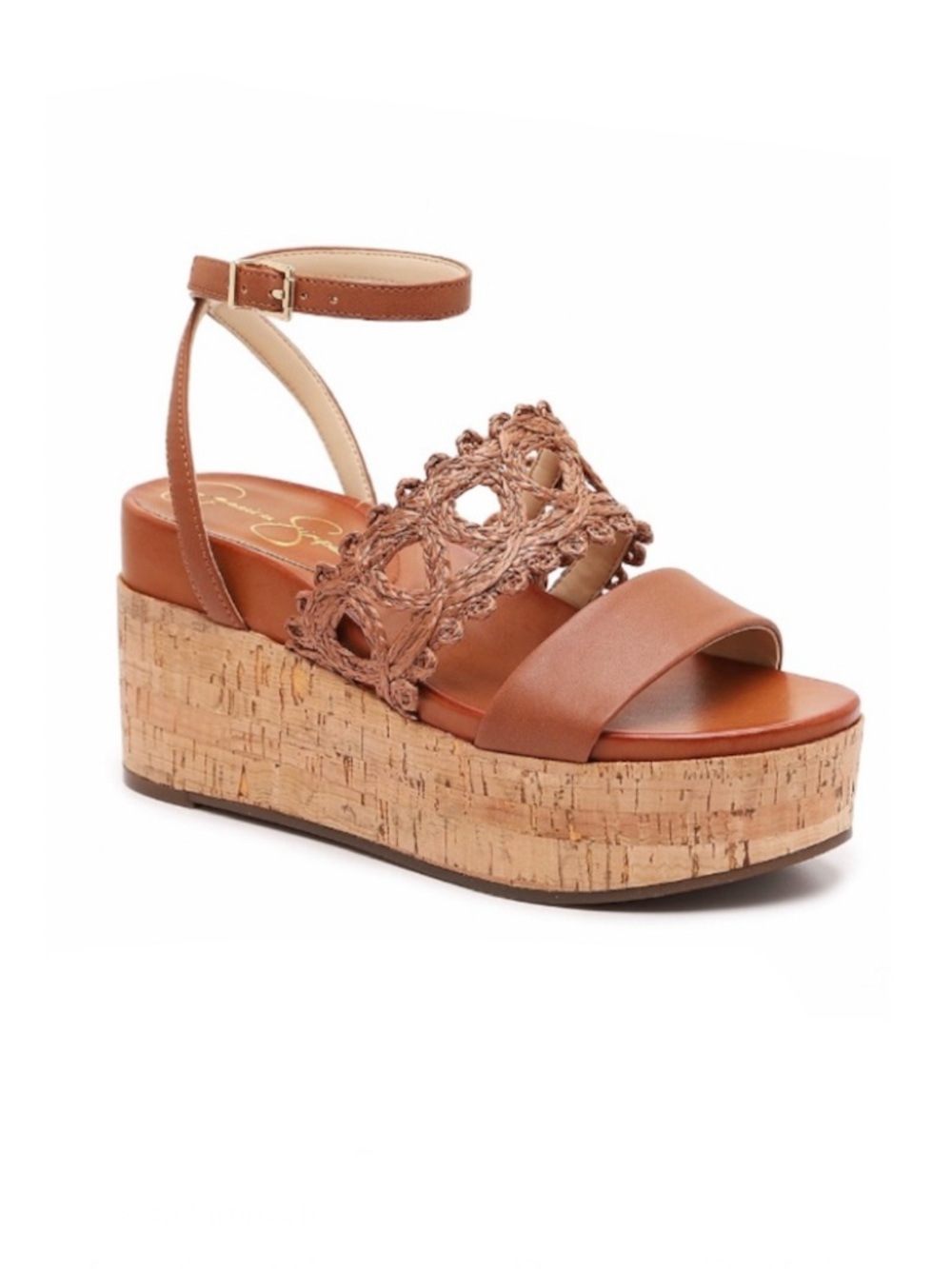 Jessica Simpson Brown Callri Wedge Sandals Size 10